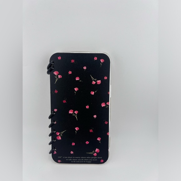iPhone 16 Pro Max Case/Floral Notebook Style with Spiral Spine,Cute & Functional - Picture 8 of 8